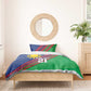 Custom Cricket African Namibia Bedding Set Namibian Sporty Pattern Flag Motif - African Pride