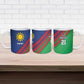 Custom Cricket African Namibia Ceramic Mug Namibian Sporty Pattern Flag Motif