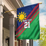Custom Cricket African Namibia Garden Flag Namibian Sporty Pattern Flag Motif - African Pride