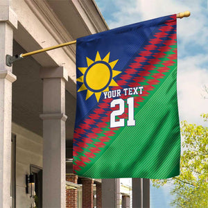 Custom Cricket African Namibia Garden Flag Namibian Sporty Pattern Flag Motif - African Pride