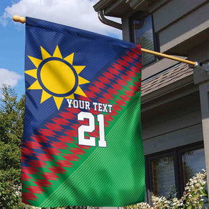 Custom Cricket African Namibia Garden Flag Namibian Sporty Pattern Flag Motif - African Pride