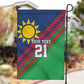 Custom Cricket African Namibia Garden Flag Namibian Sporty Pattern Flag Motif - African Pride