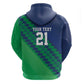 Custom Cricket African Namibia Hoodie Namibian Sporty Pattern Flag Motif - African Pride
