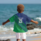 Custom Cricket African Namibia Kid Hawaiian Shirt Namibian Sporty Pattern Flag Motif - African Pride
