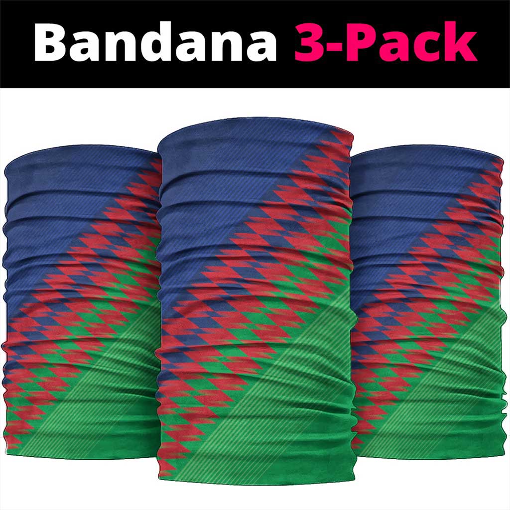 Cricket African Namibia Neck Gaiter Namibian Sporty Pattern Flag Motif - African Pride