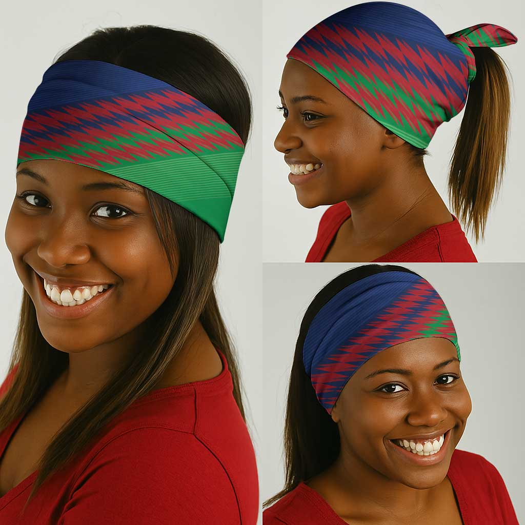 Cricket African Namibia Neck Gaiter Namibian Sporty Pattern Flag Motif - African Pride