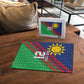 Custom Cricket African Namibia Puzzle Namibian Sporty Pattern Flag Motif