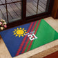 Custom Cricket African Namibia Rubber Doormat Namibian Sporty Pattern Flag Motif - African Pride
