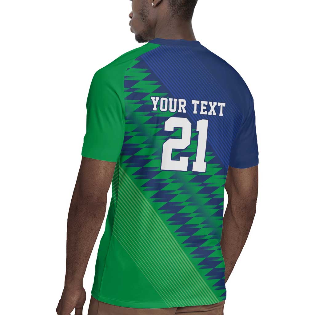Custom Cricket African Namibia Rugby Jersey Namibian Sporty Pattern Flag Motif - African Pride
