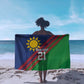 Custom Cricket African Namibia Sarong Namibian Sporty Pattern Flag Motif - African Pride