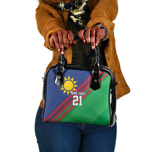 Custom Cricket African Namibia Shoulder Handbag Namibian Sporty Pattern Flag Motif - African Pride