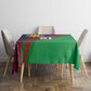 Custom Cricket African Namibia Tablecloth Namibian Sporty Pattern Flag Motif - African Pride