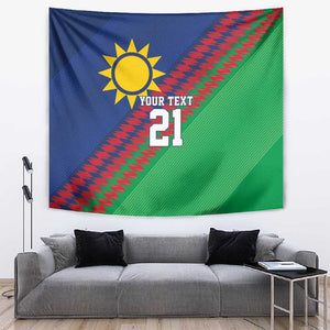 Custom Cricket African Namibia Tapestry Namibian Sporty Pattern Flag Motif - African Pride