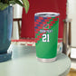 Custom Cricket African Namibia Tumbler Cup Namibian Sporty Pattern Flag Motif - African Pride