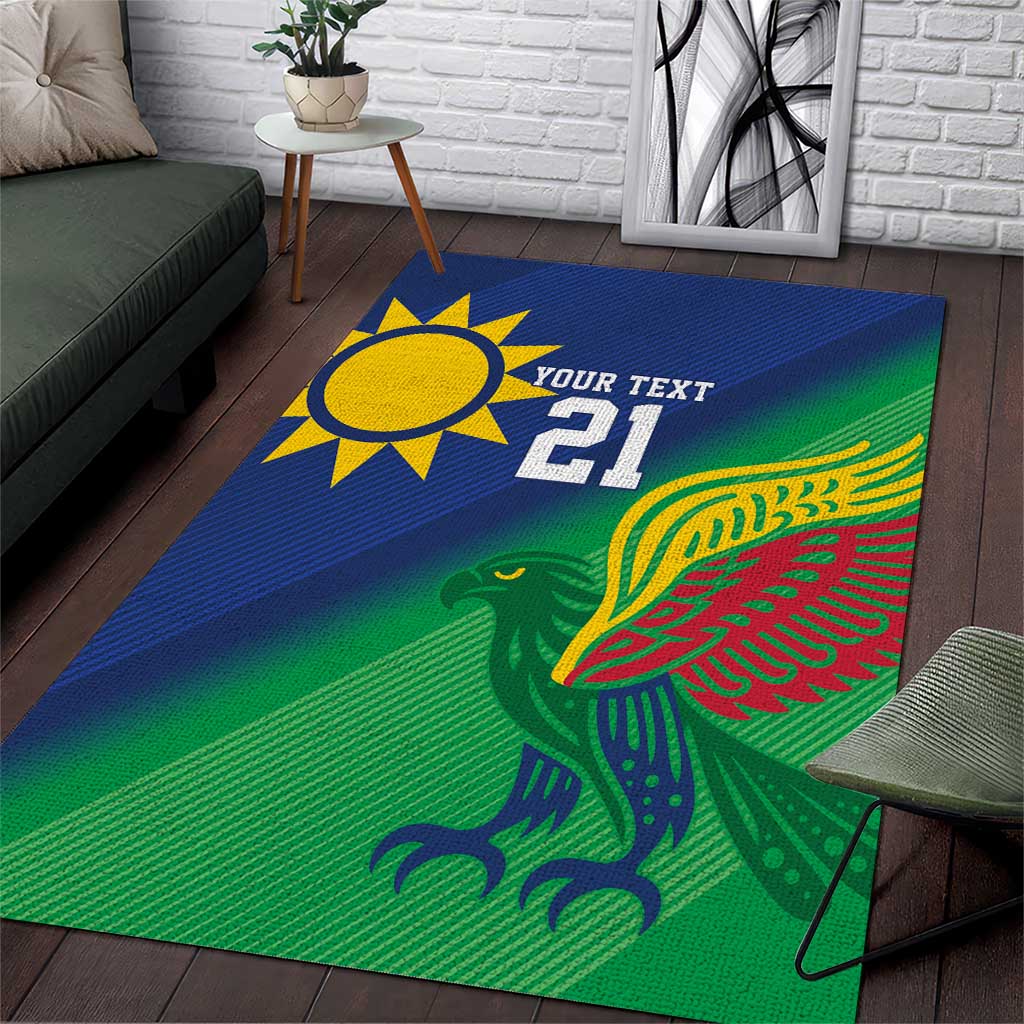 Custom Rugby African Namibia Area Rug Welwitschias African Fish Eagle - African Pride