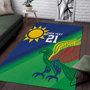 Custom Rugby African Namibia Area Rug Welwitschias African Fish Eagle - African Pride