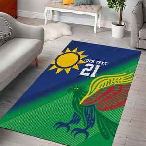 Custom Rugby African Namibia Area Rug Welwitschias African Fish Eagle - African Pride