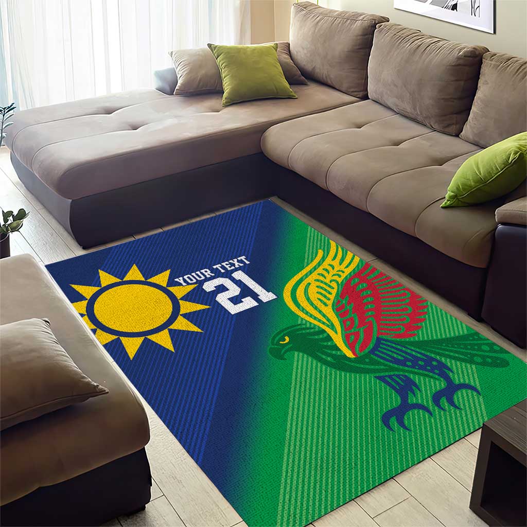 Custom Rugby African Namibia Area Rug Welwitschias African Fish Eagle - African Pride