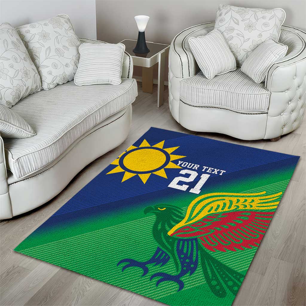 Custom Rugby African Namibia Area Rug Welwitschias African Fish Eagle - African Pride