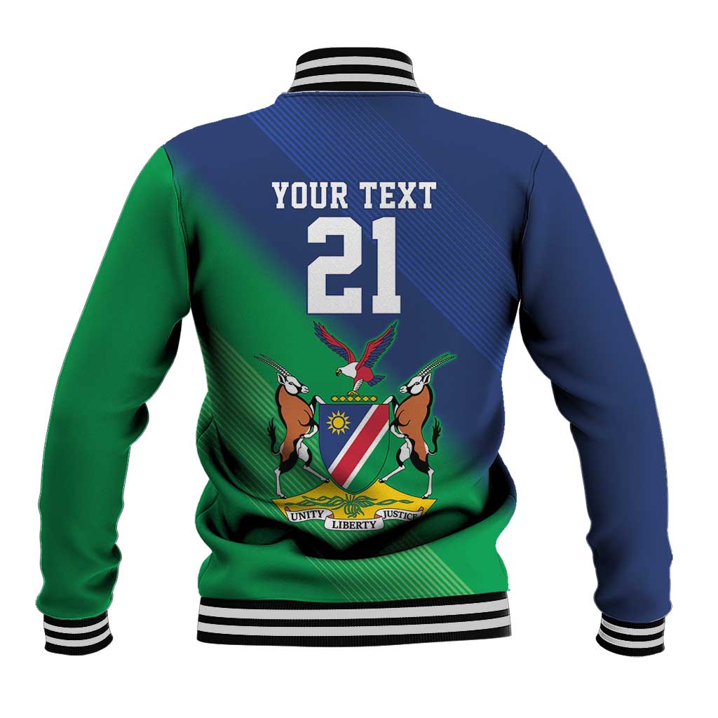Custom Rugby African Namibia Baseball Jacket Welwitschias African Fish Eagle - African Pride