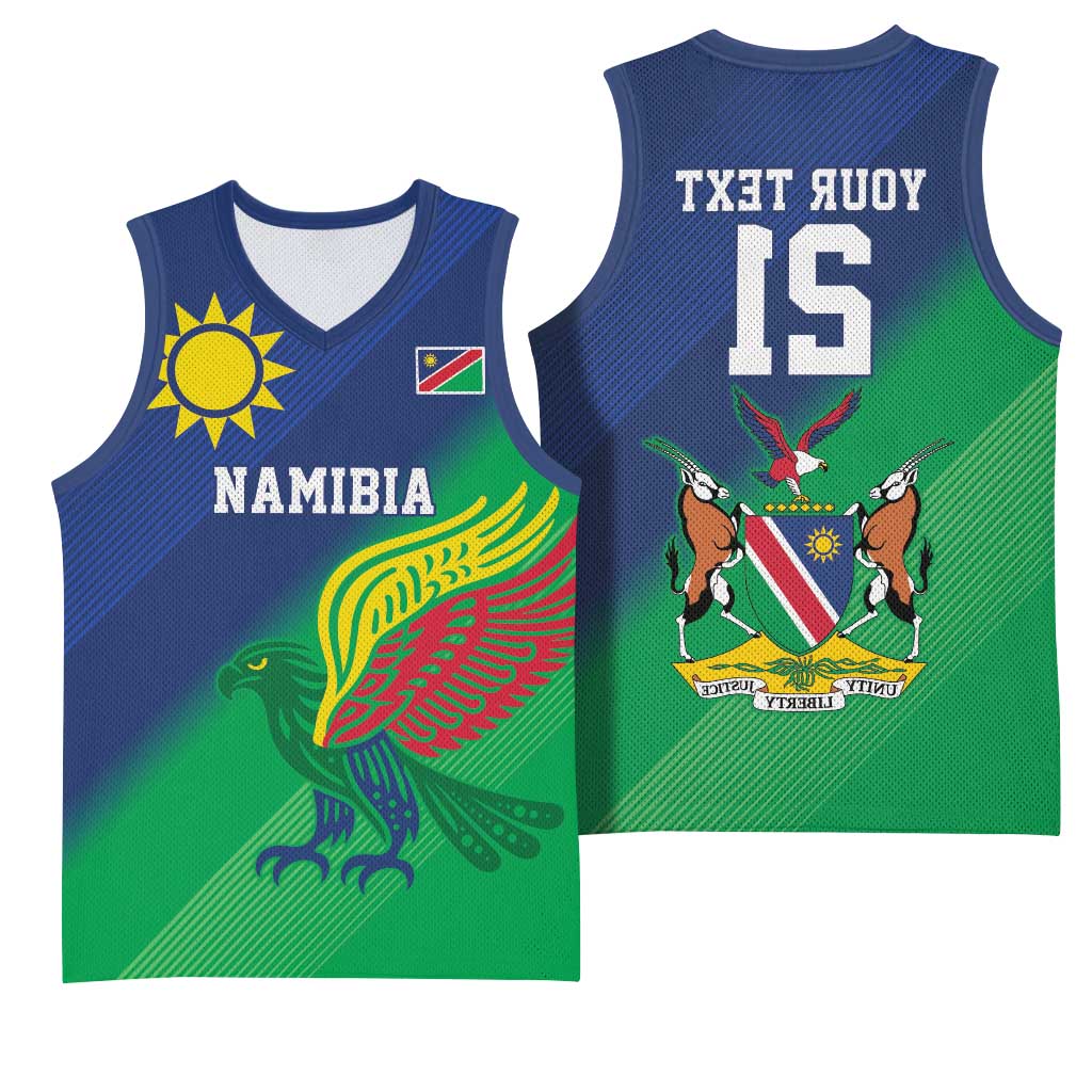 Custom Rugby African Namibia Basketball Jersey Welwitschias African Fish Eagle - African Pride
