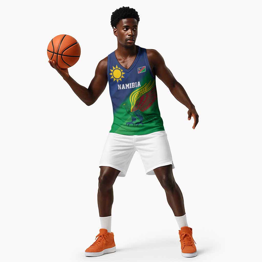 Custom Rugby African Namibia Basketball Jersey Welwitschias African Fish Eagle - African Pride