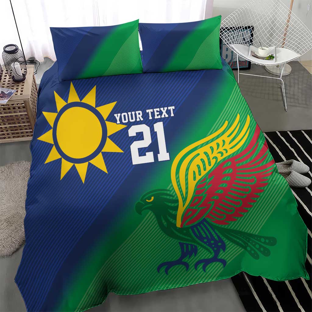 Custom Rugby African Namibia Bedding Set Welwitschias African Fish Eagle - African Pride