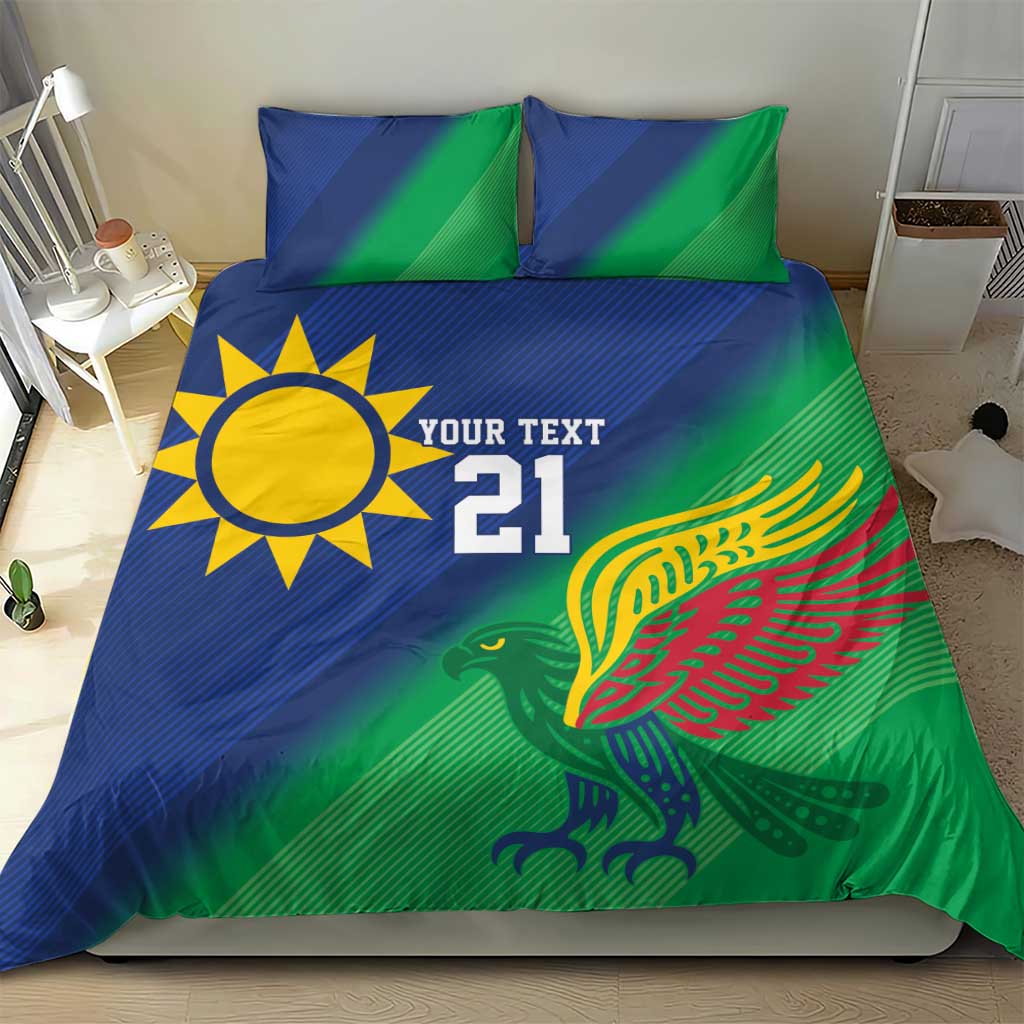 Custom Rugby African Namibia Bedding Set Welwitschias African Fish Eagle - African Pride