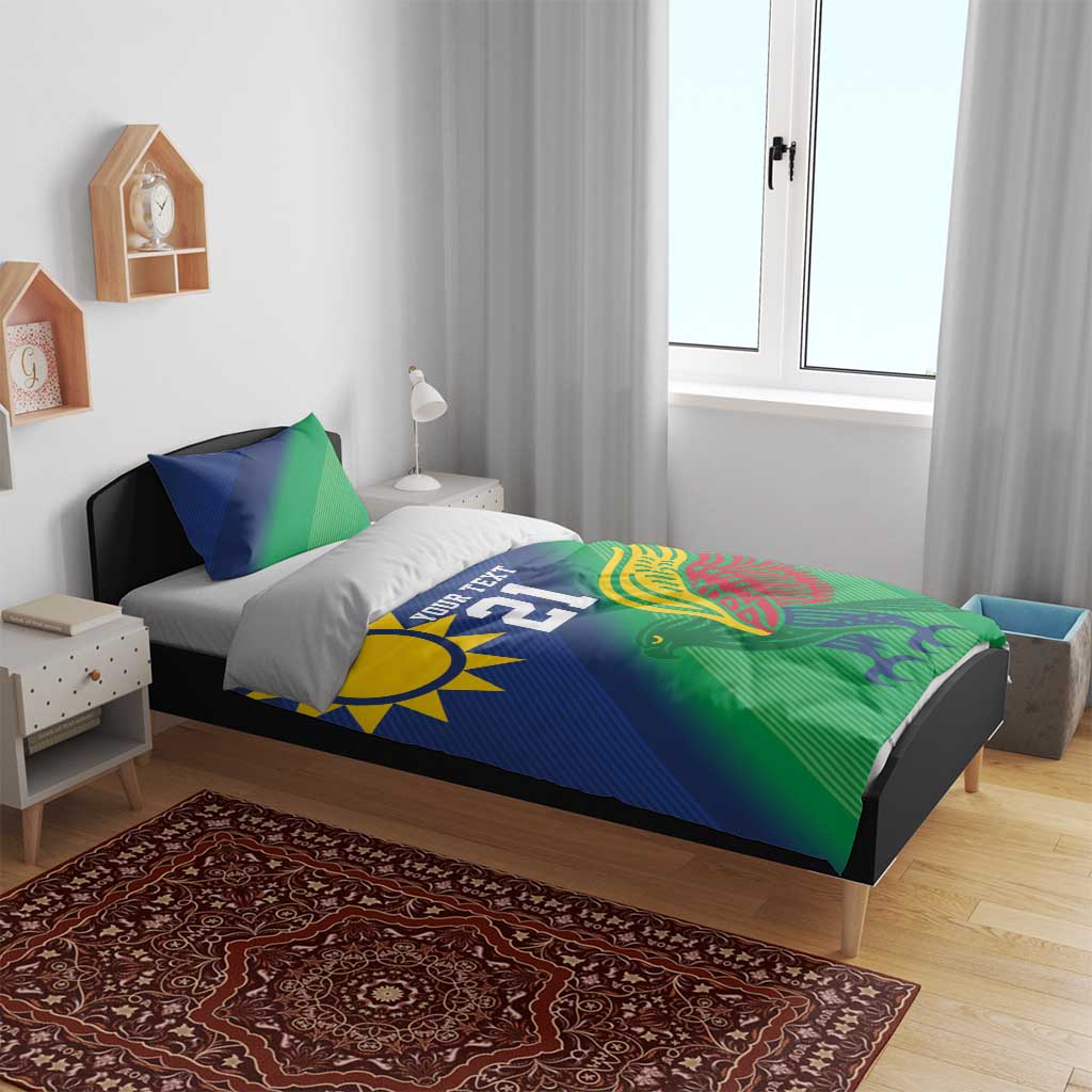 Custom Rugby African Namibia Bedding Set Welwitschias African Fish Eagle - African Pride