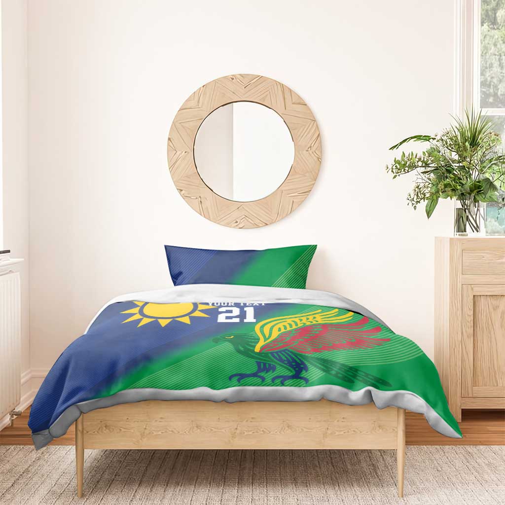Custom Rugby African Namibia Bedding Set Welwitschias African Fish Eagle - African Pride