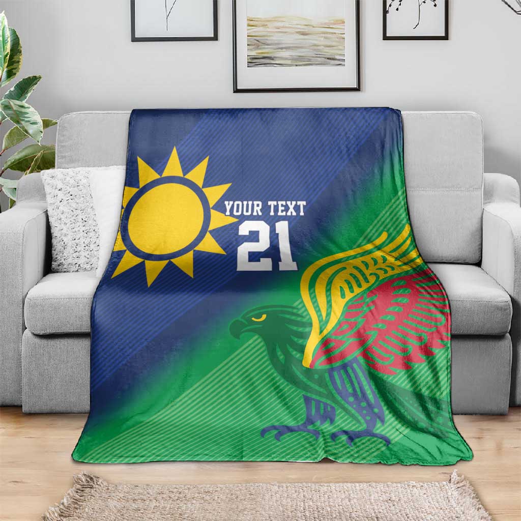 Custom Rugby African Namibia Blanket Welwitschias African Fish Eagle - African Pride