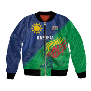 Custom Rugby African Namibia Bomber Jacket Welwitschias African Fish Eagle - African Pride
