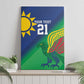 Custom Rugby African Namibia Canvas Wall Art Welwitschias African Fish Eagle - African Pride