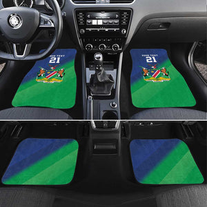 Custom Rugby African Namibia Car Mats Welwitschias African Fish Eagle - African Pride