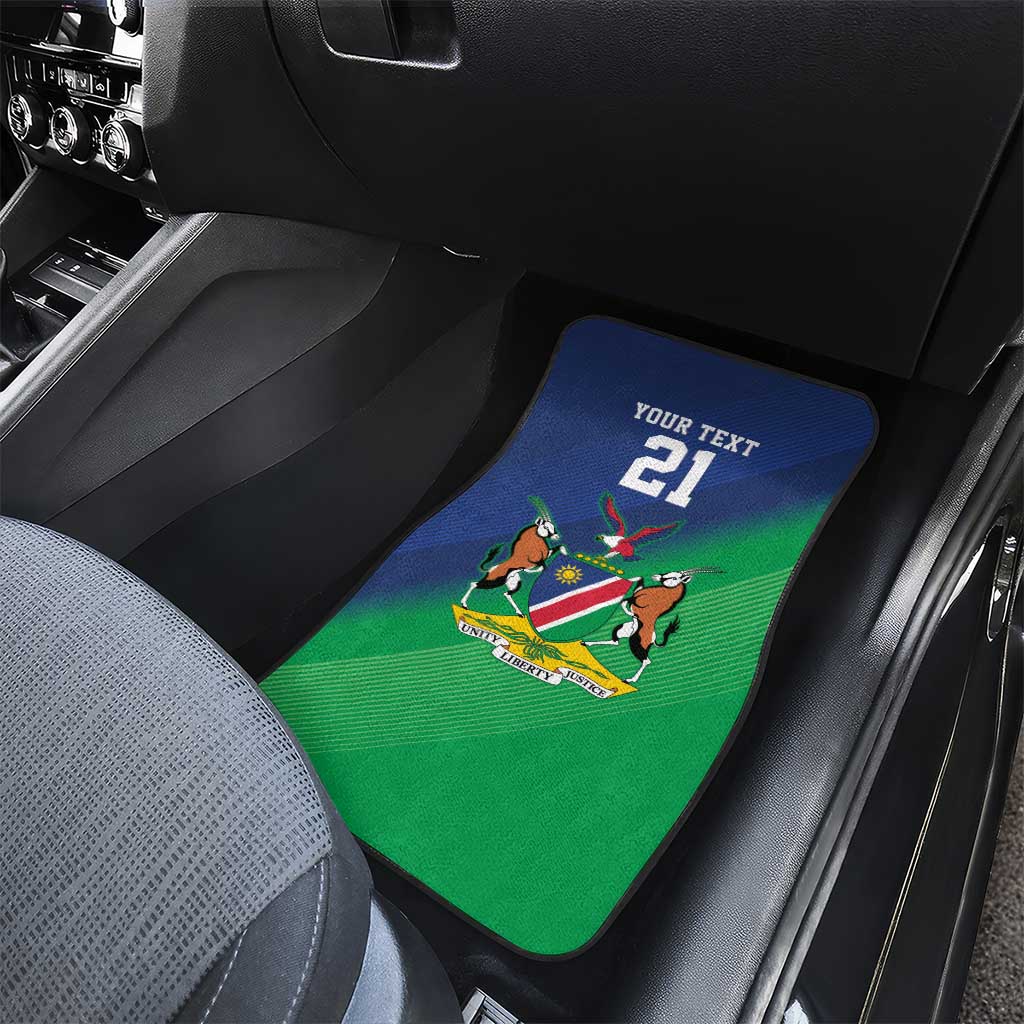 Custom Rugby African Namibia Car Mats Welwitschias African Fish Eagle - African Pride