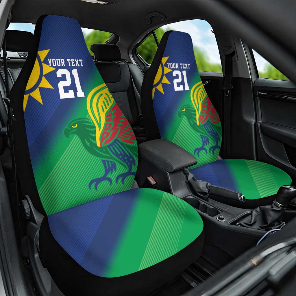 Custom Rugby African Namibia Car Seat Cover Welwitschias African Fish Eagle - African Pride