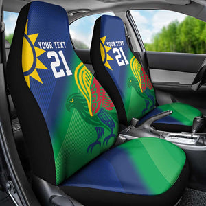 Custom Rugby African Namibia Car Seat Cover Welwitschias African Fish Eagle - African Pride