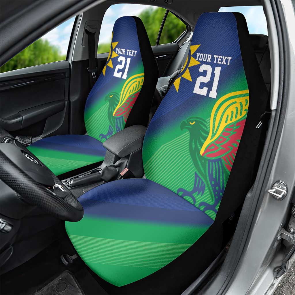 Custom Rugby African Namibia Car Seat Cover Welwitschias African Fish Eagle - African Pride