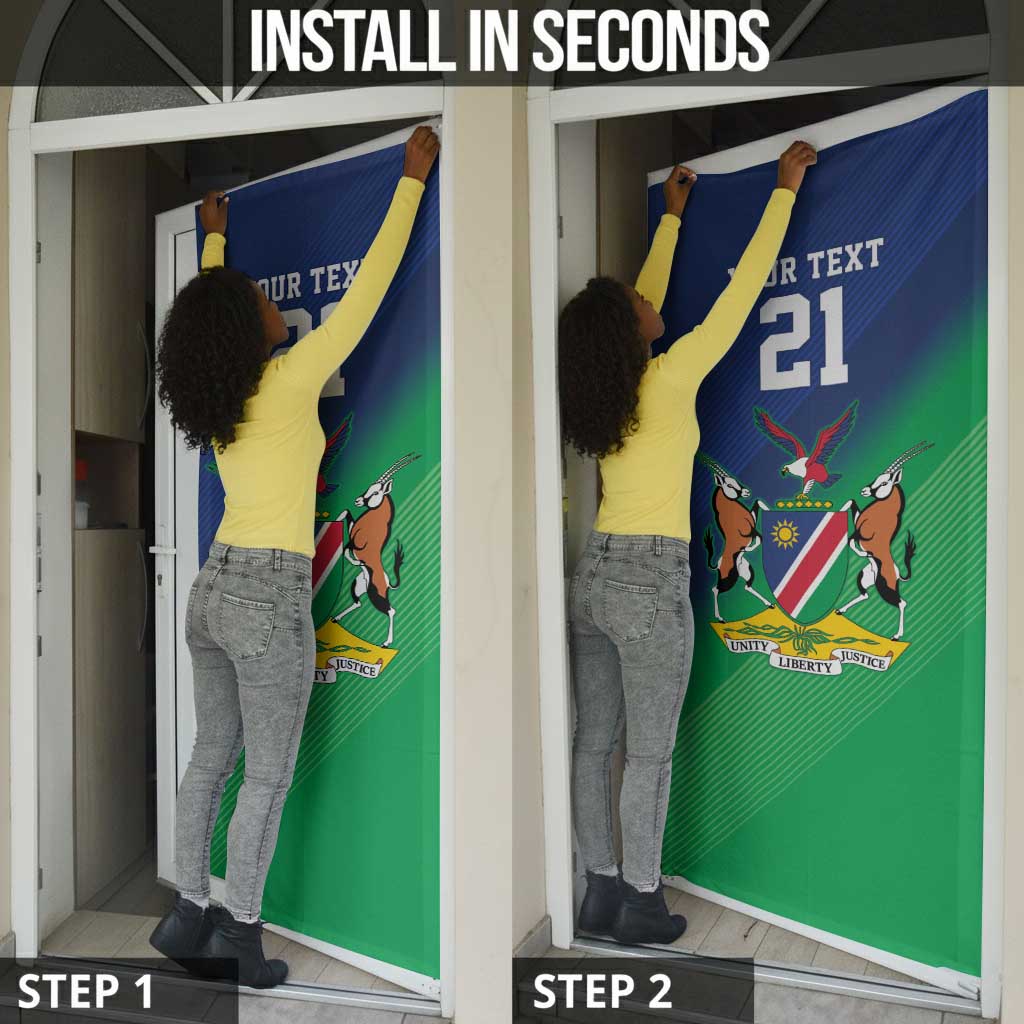 Custom Rugby African Namibia Door Cover Welwitschias African Fish Eagle