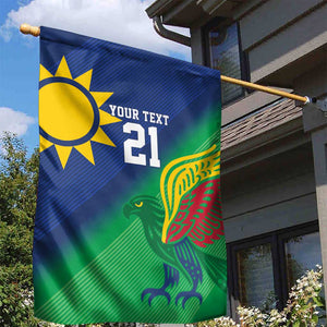 Custom Rugby African Namibia Garden Flag Welwitschias African Fish Eagle - African Pride
