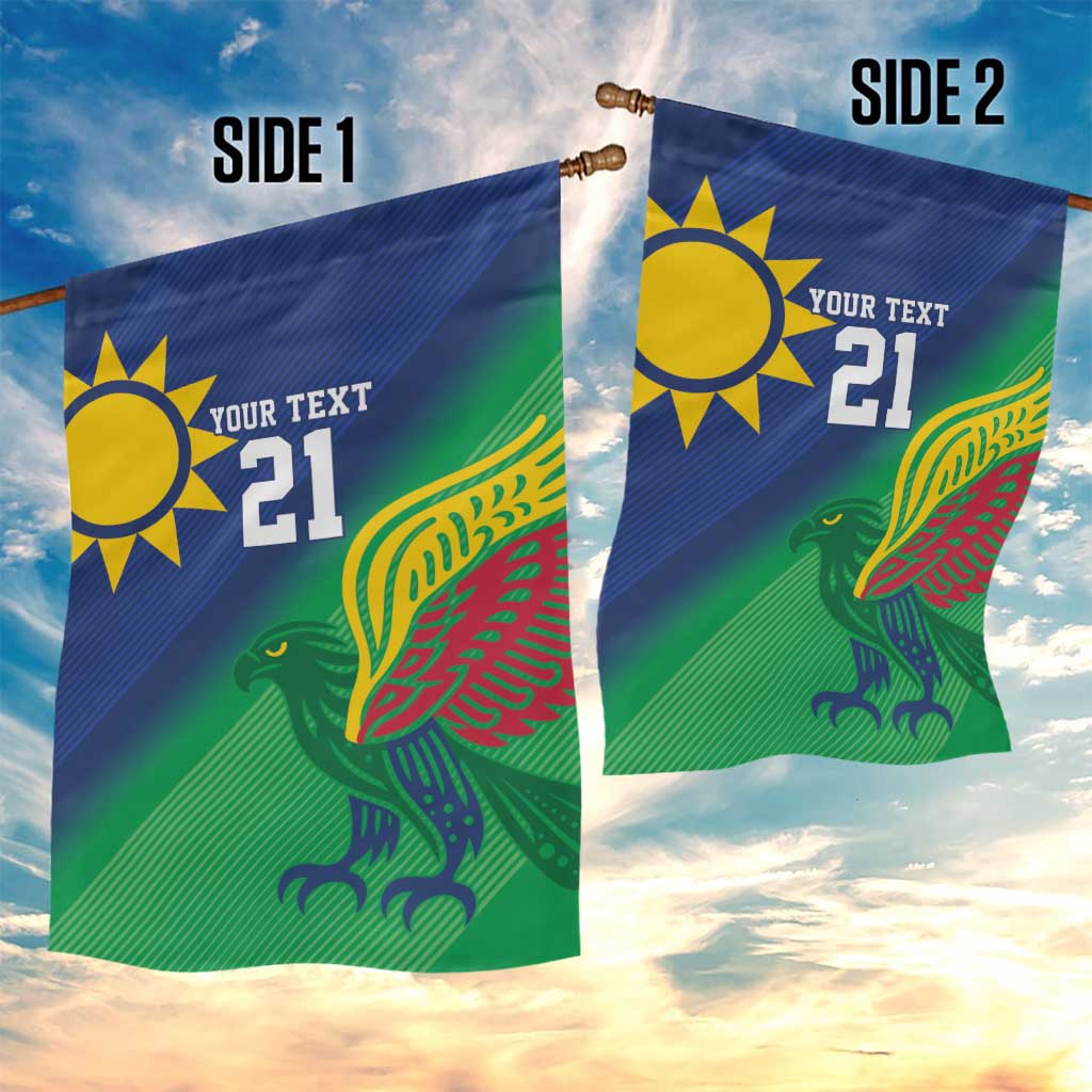 Custom Rugby African Namibia Garden Flag Welwitschias African Fish Eagle - African Pride