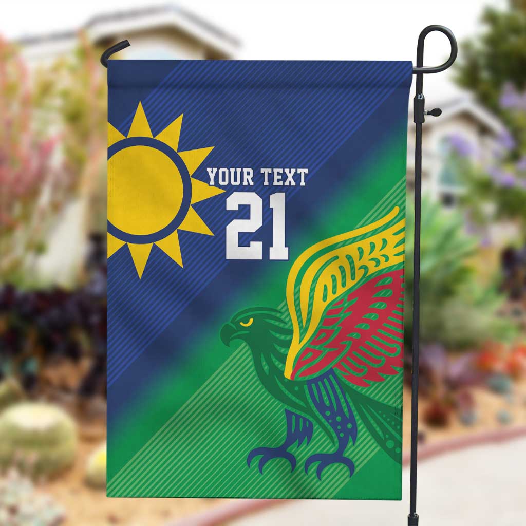 Custom Rugby African Namibia Garden Flag Welwitschias African Fish Eagle - African Pride