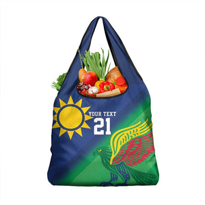 Custom Rugby African Namibia Grocery Bag Welwitschias African Fish Eagle - African Pride