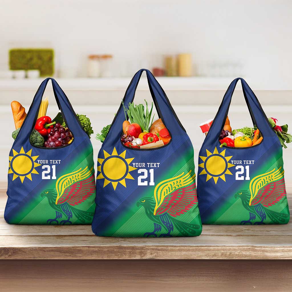 Custom Rugby African Namibia Grocery Bag Welwitschias African Fish Eagle - African Pride