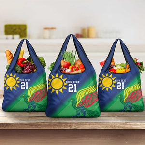 Custom Rugby African Namibia Grocery Bag Welwitschias African Fish Eagle - African Pride