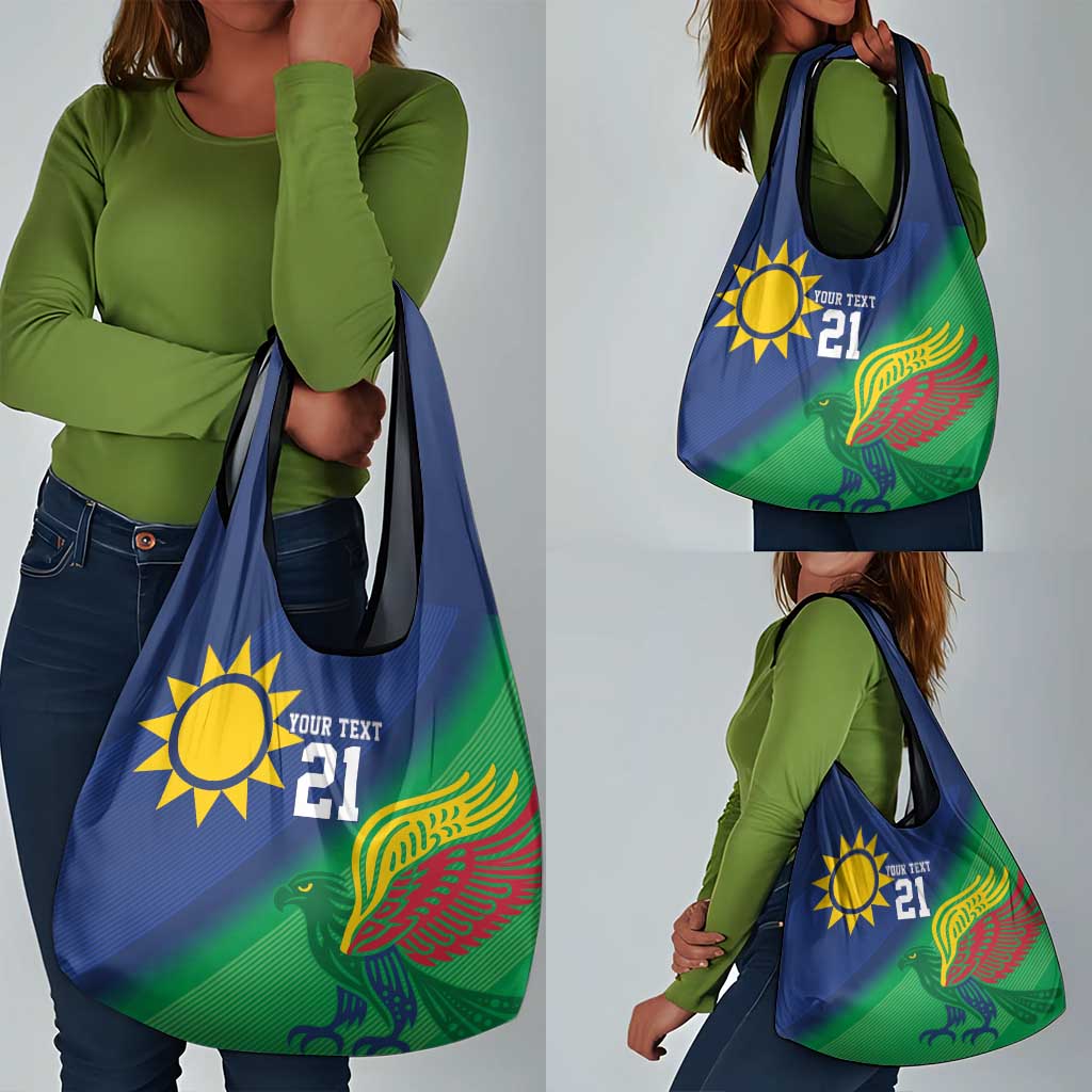 Custom Rugby African Namibia Grocery Bag Welwitschias African Fish Eagle - African Pride
