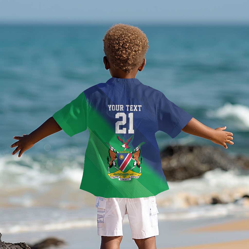 Custom Rugby African Namibia Kid Hawaiian Shirt Welwitschias African Fish Eagle - African Pride
