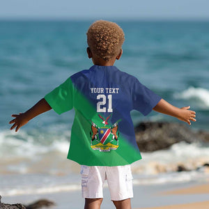 Custom Rugby African Namibia Kid Hawaiian Shirt Welwitschias African Fish Eagle - African Pride