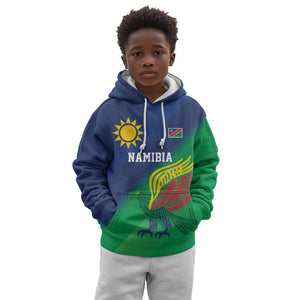 Custom Rugby African Namibia Kid Hoodie Welwitschias African Fish Eagle - African Pride