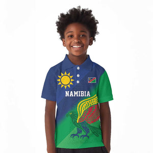 Custom Rugby African Namibia Kid Polo Shirt Welwitschias African Fish Eagle - African Pride